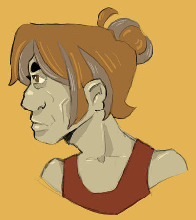 $15 USD: cleaned up sketch, colored, minimal shading