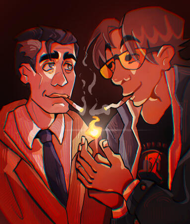 $60 USD: two characters, lighting, rendering, half bodies